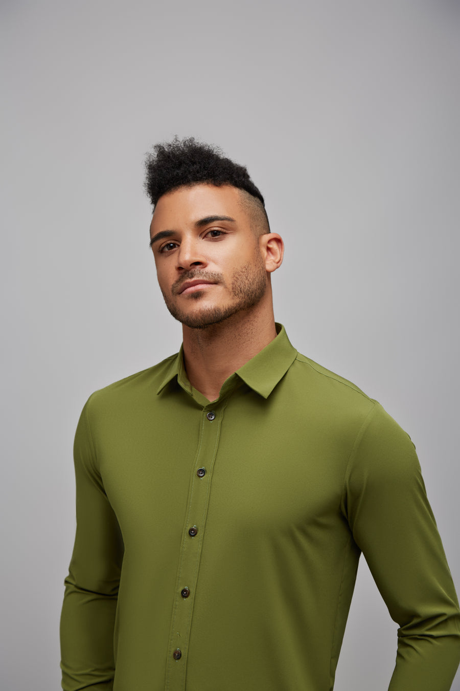 Pesto Green - Stretch Shirt